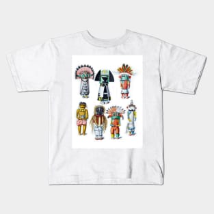 Figurines of the Tusayan Indians Kids T-Shirt